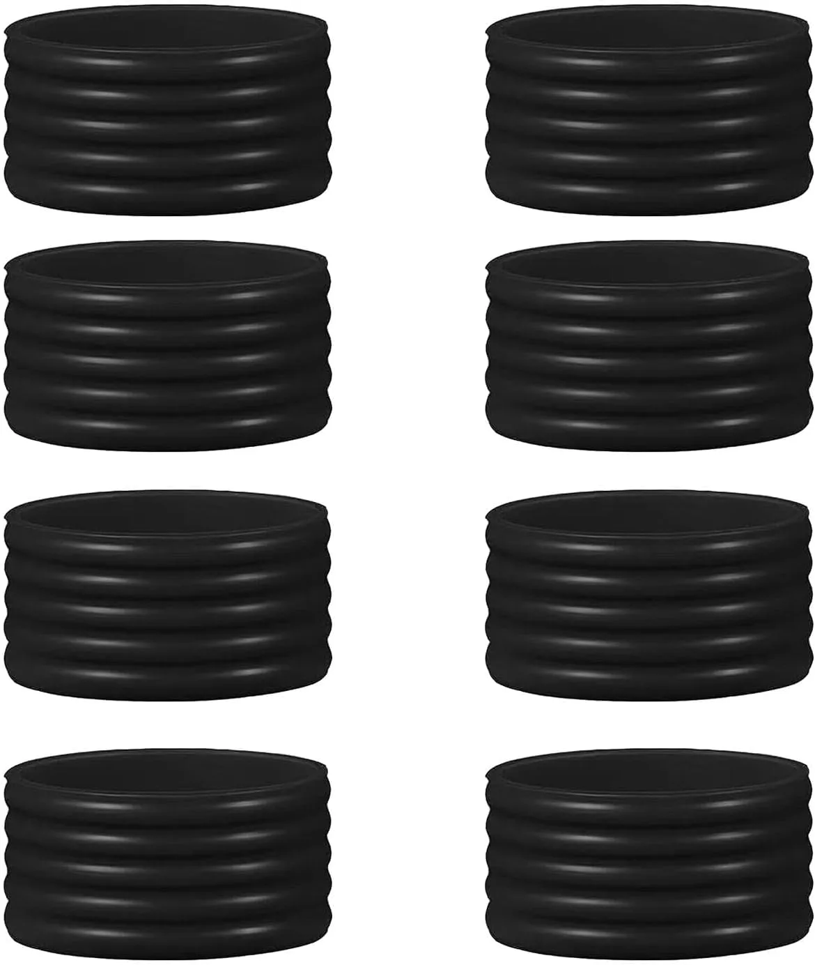 15 Colors Available Good Elasticity 8-45 Pcs Tennis Racket/Pickleball Paddles/Squash Silicone Ring Racket Grip Bands Rubber Ring,Grip Finishing Ring/Racquet Grips Overgrip