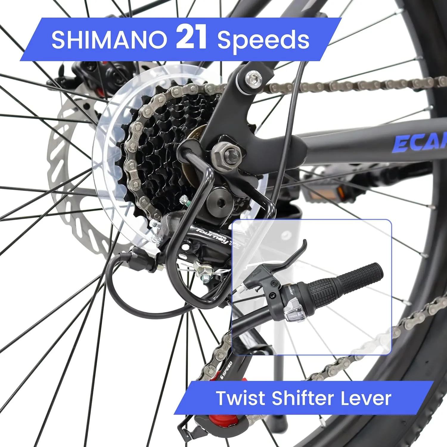 24 Inch Mountain Bike Boys Girls, Dual Full Suspension Children Bicycle to School, 21-Speed Kids Bike for 10  Years Old, Gift for Your Kids.
