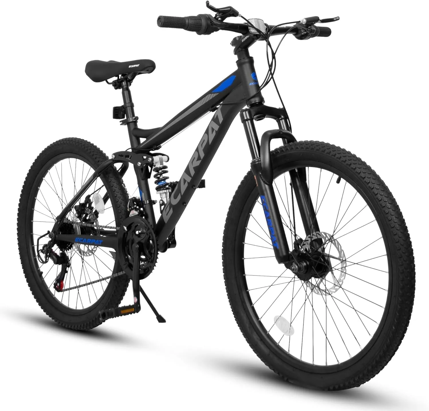 24 Inch Mountain Bike Boys Girls, Dual Full Suspension Children Bicycle to School, 21-Speed Kids Bike for 10  Years Old, Gift for Your Kids.
