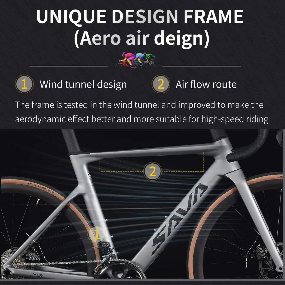 A7 Full Integrated Carbon Fiber Bike 22S