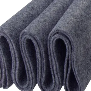 Acrylic Felt Crafting Fabric | Heather Grey