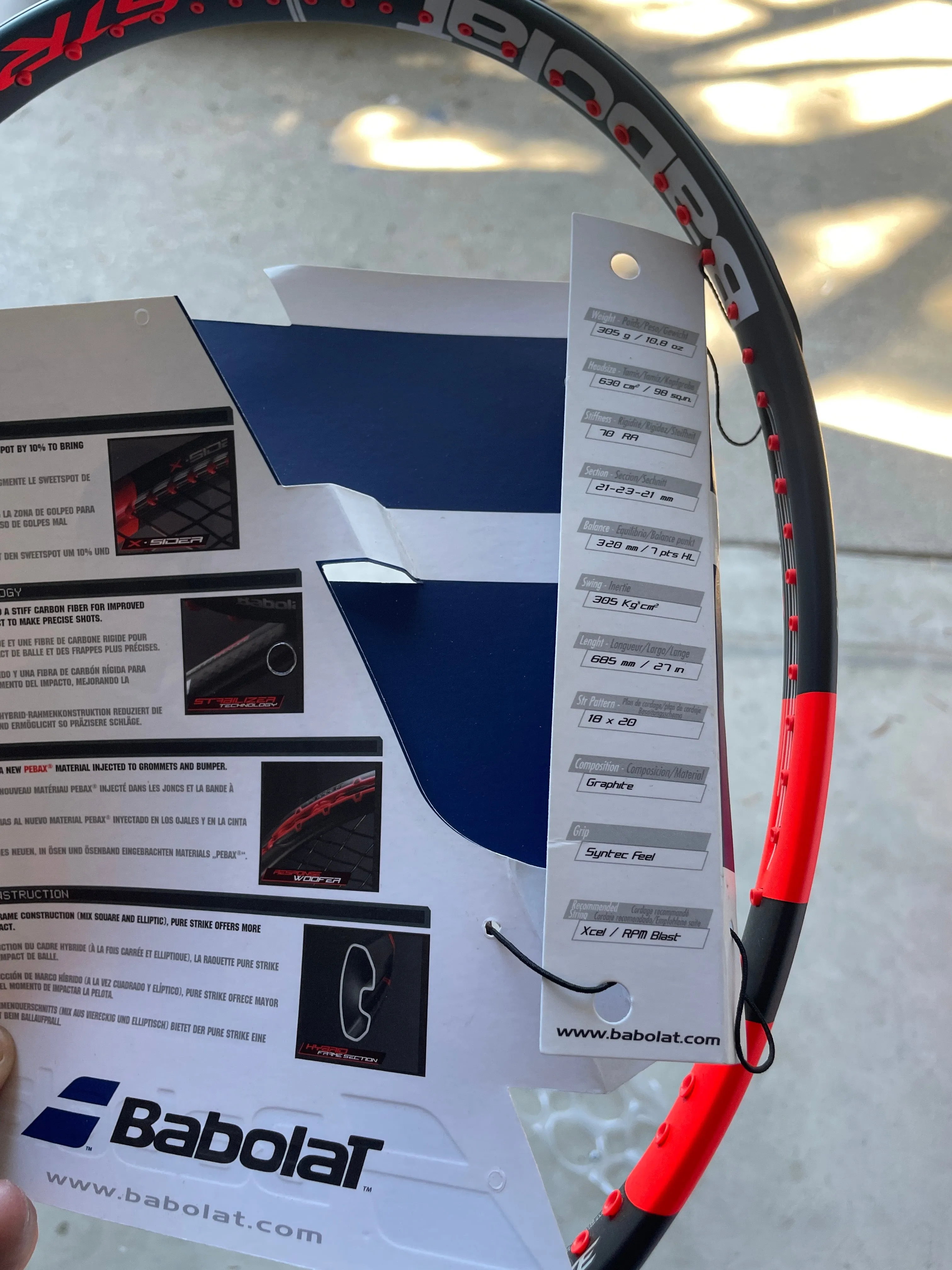 Babolat Pure Strike 98 V1 18x20