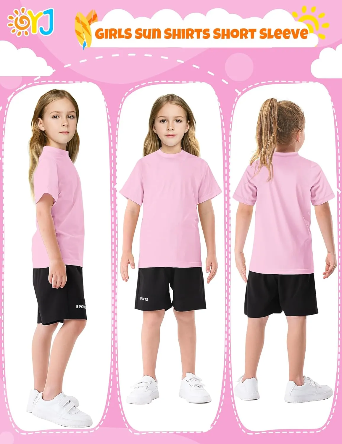 Boys Rash Guard Short Sleeve Swim Shirt UPF  50 Rashguard for Toddler Teens Water Sun Shirts Swim Wear Quick Dry