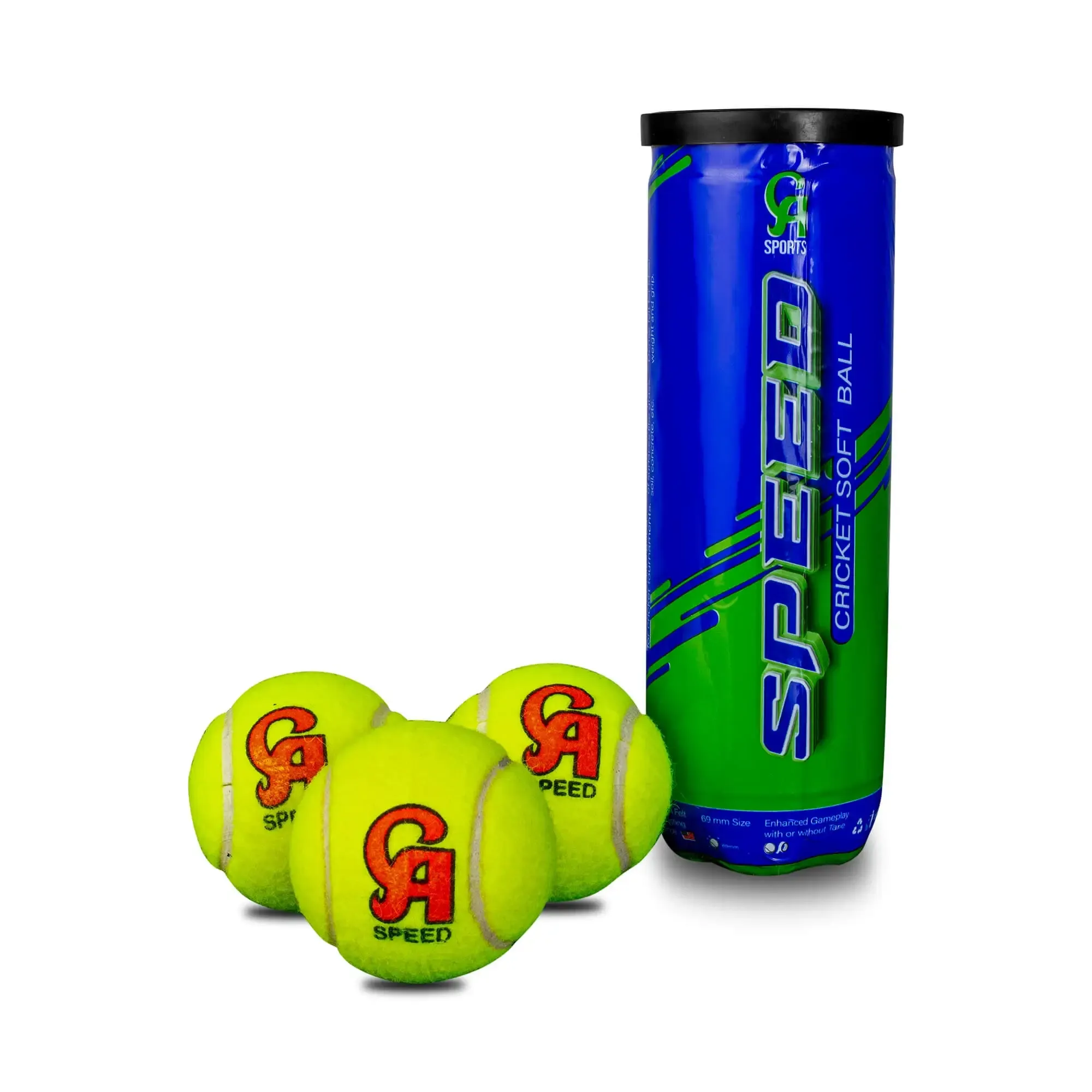 CA Speed Soft Cricket Tennis Ball (Pack of 3)