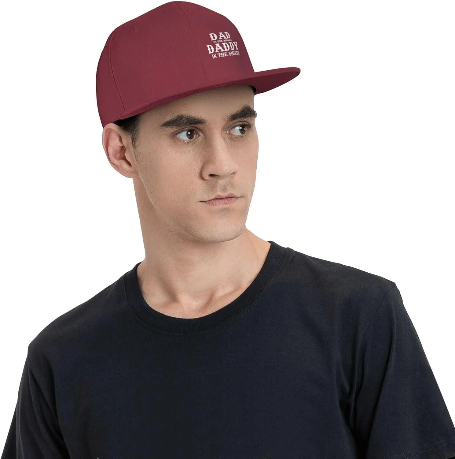 Dad in The Streets Daddy in The Sheets Hat Adjustable Snapback Flat Bill Hats Funny Baseball Cap Men Women