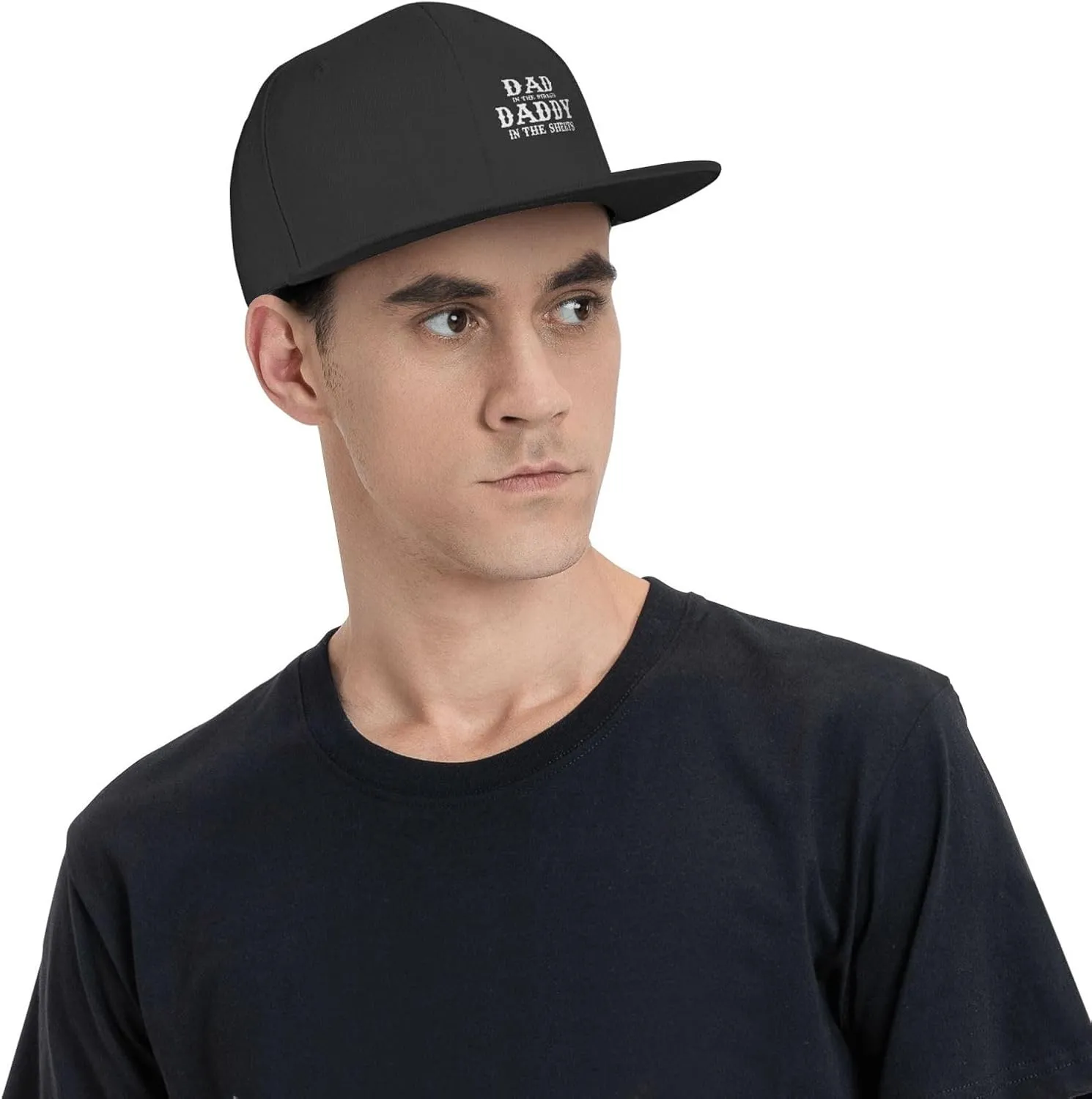 Dad in The Streets Daddy in The Sheets Hat Adjustable Snapback Flat Bill Hats Funny Baseball Cap Men Women