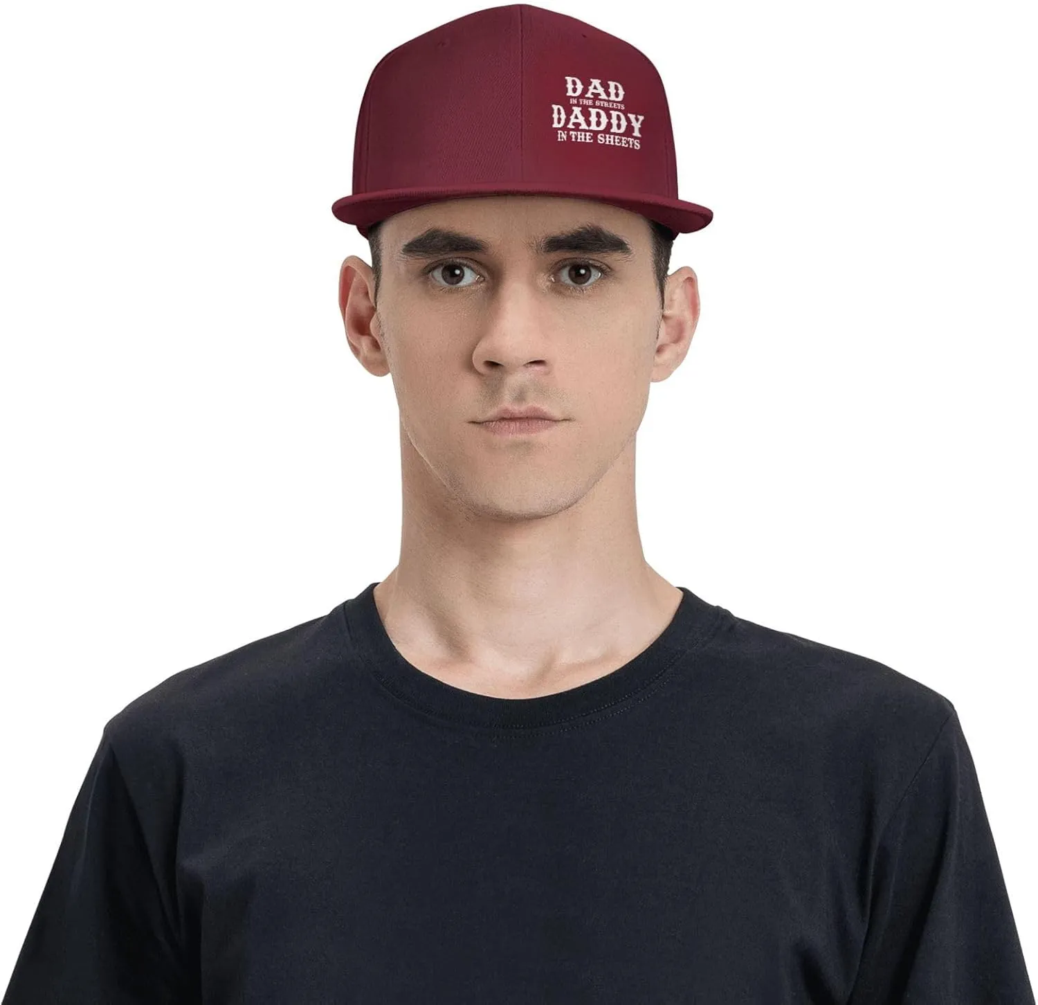 Dad in The Streets Daddy in The Sheets Hat Adjustable Snapback Flat Bill Hats Funny Baseball Cap Men Women