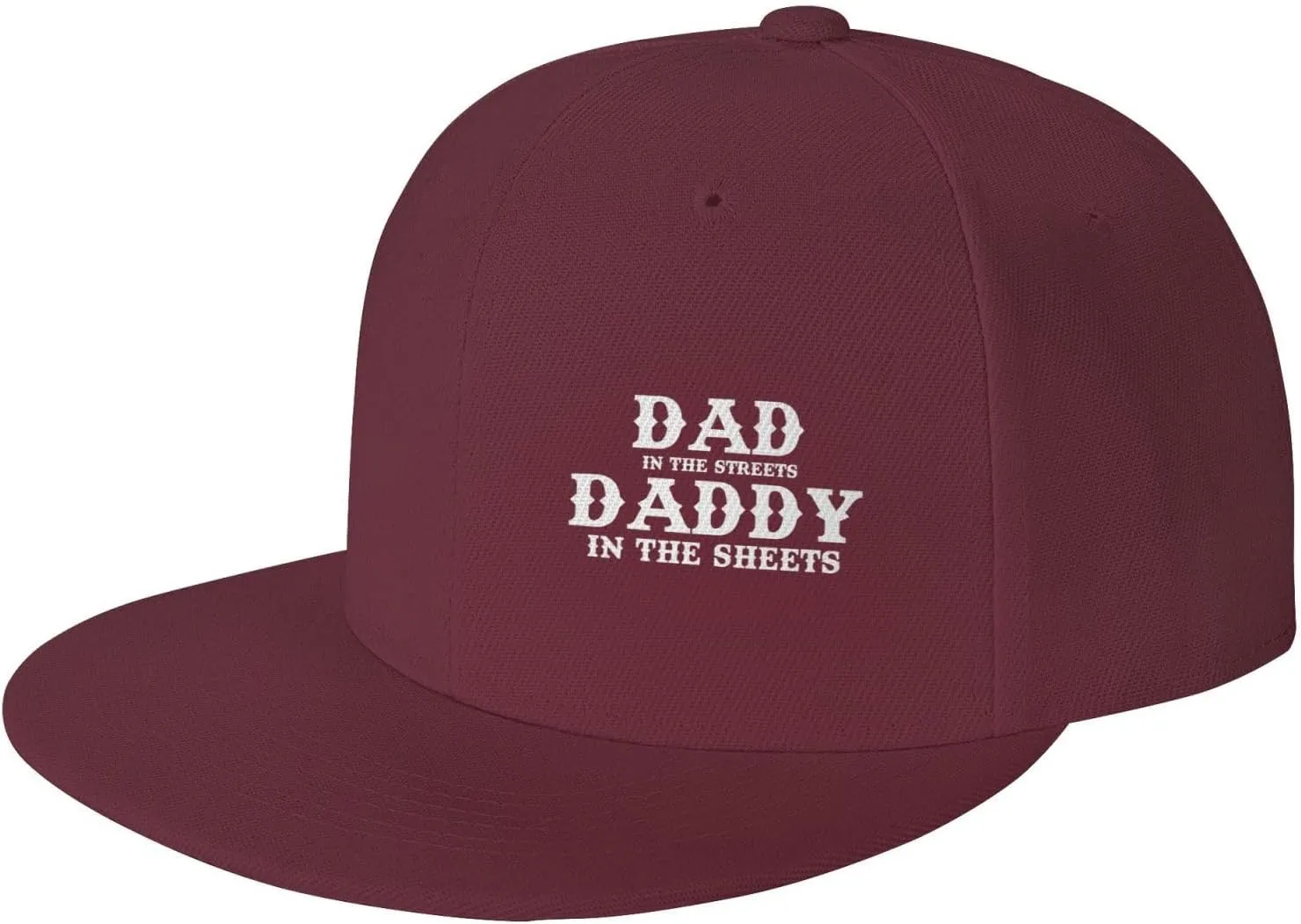 Dad in The Streets Daddy in The Sheets Hat Adjustable Snapback Flat Bill Hats Funny Baseball Cap Men Women