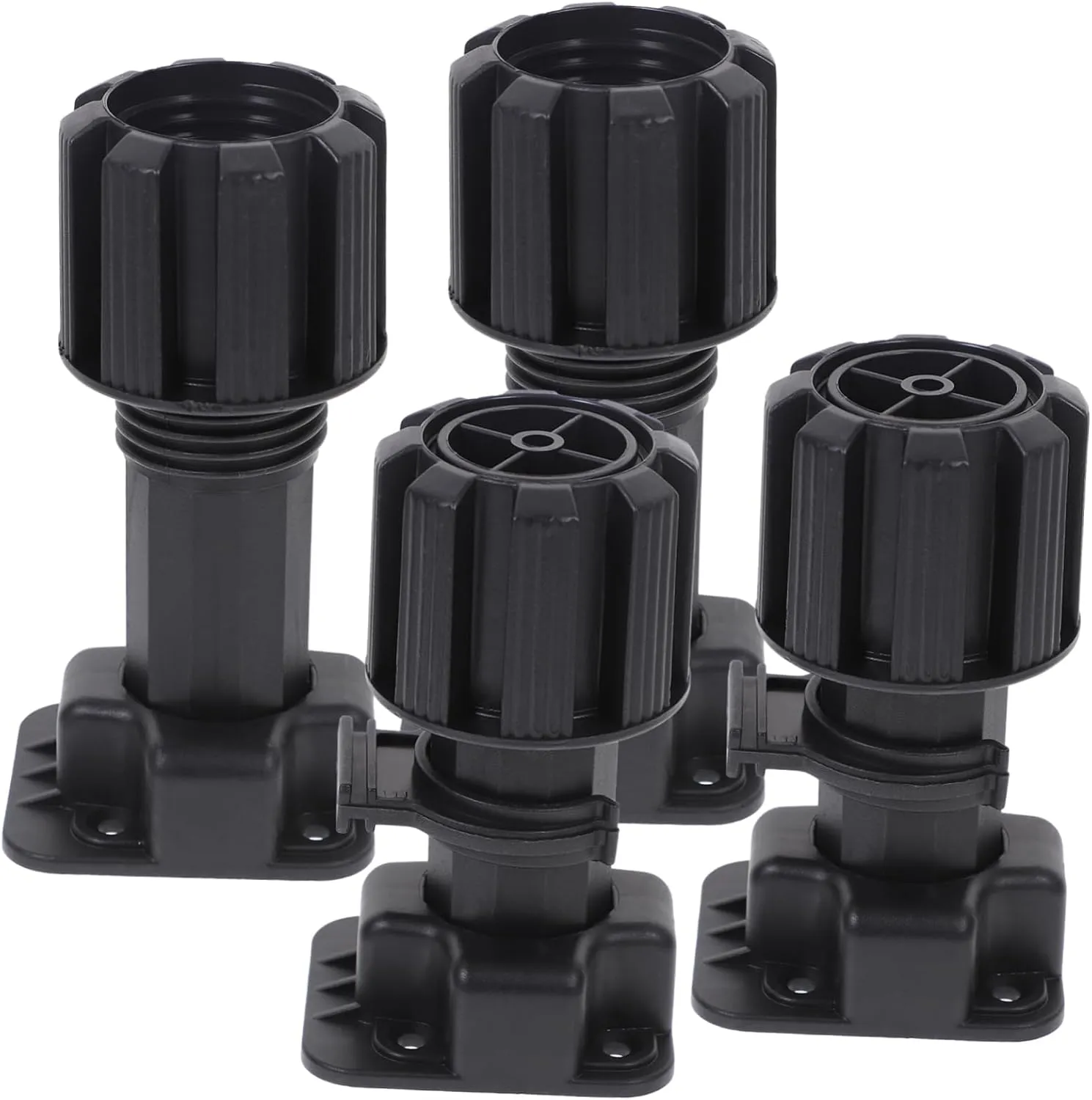 DOITOOL Adjustable Table Legs 4pcs Square Base Cabinet Feet Easy Installation for Kitchen Bathroom