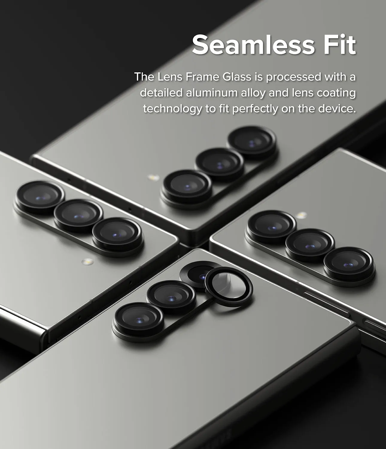 Galaxy Z Fold 6 Camera Lens Protector | Camera Lens Frame Glass (2 Pack)