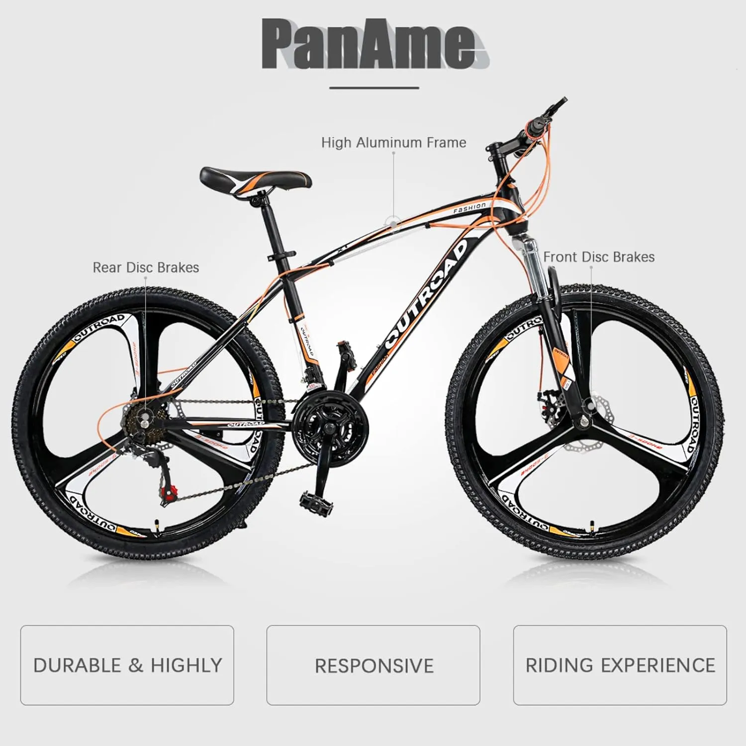 Hardtail Mountian Bikes with 7/21 Speeds Drivetrain, 26 Inch Wheel Mountian Bicycles with Front Suspension, Widened Frame Commuting Bikes with V/Dual Disc Brakes