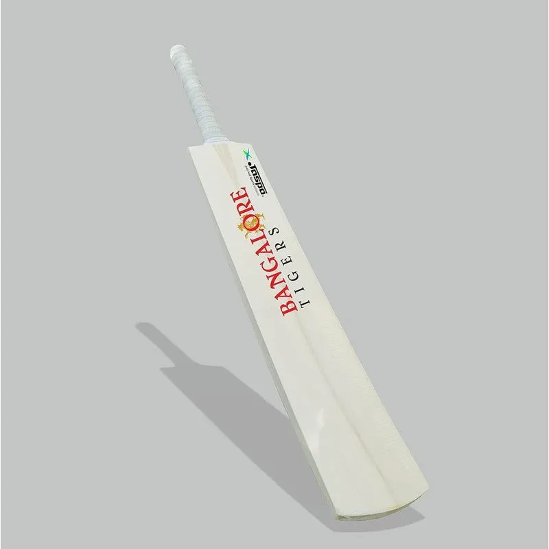 Jaspo Wood Bangalore Tigers Scoop Cricket Set (1 Poplar Wood Willow Bat, 1 T-20 Cricket Ball) | 15  Years