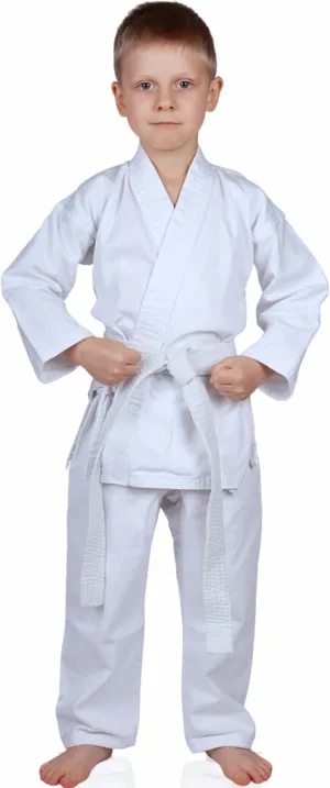 MACS Karate gi Martial Arts Elastic Drawstring Karate Uniform For Kids & Adult Lightweight Student Gi with Free Belt