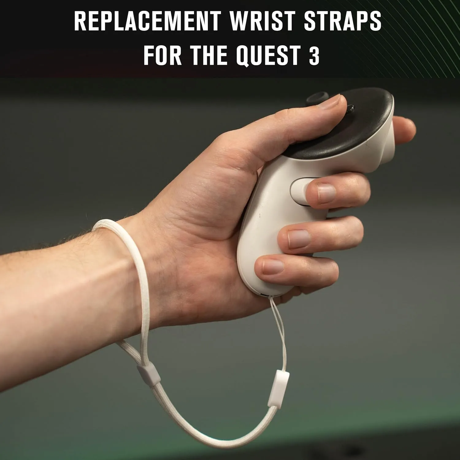 Meta Quest 3 Wrist Straps (2 Pack) - Durable & Adjustable Oculus Quest 3 Controller Straps