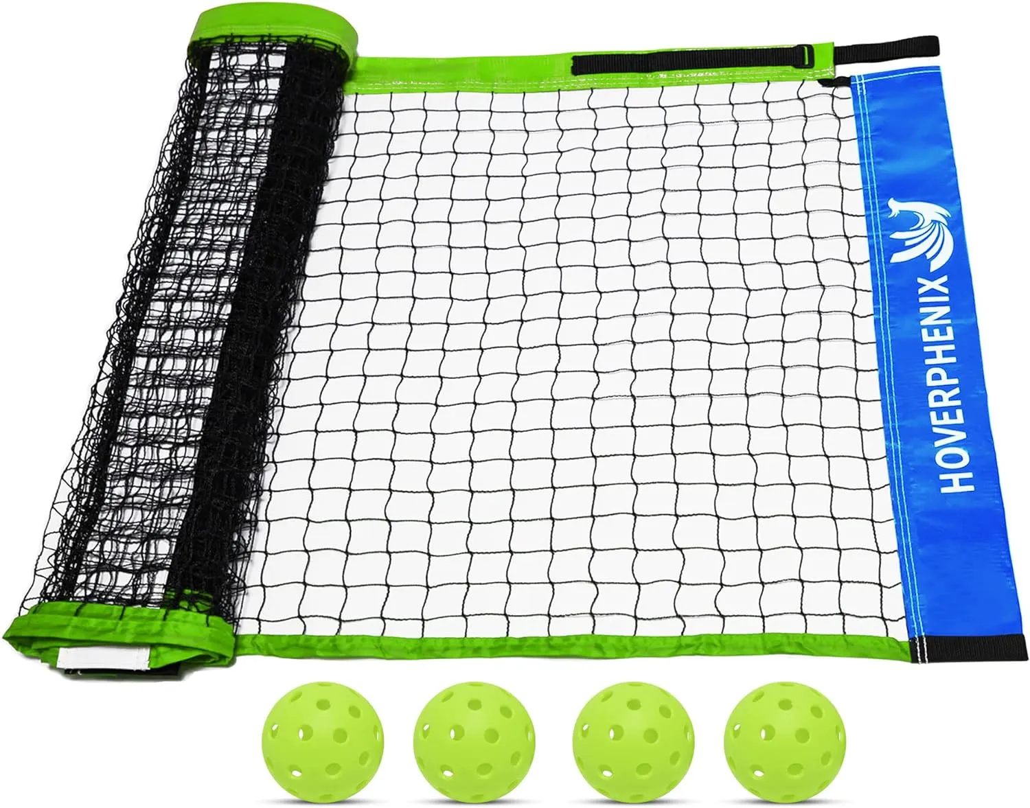 Pickleball Replacement Net 22ft x 3ft for Indoor or Outdoor Fits for Most Free-Standing Pickle Ball Frame Come with 4 Outdoor Pickle Balls (Net Only)