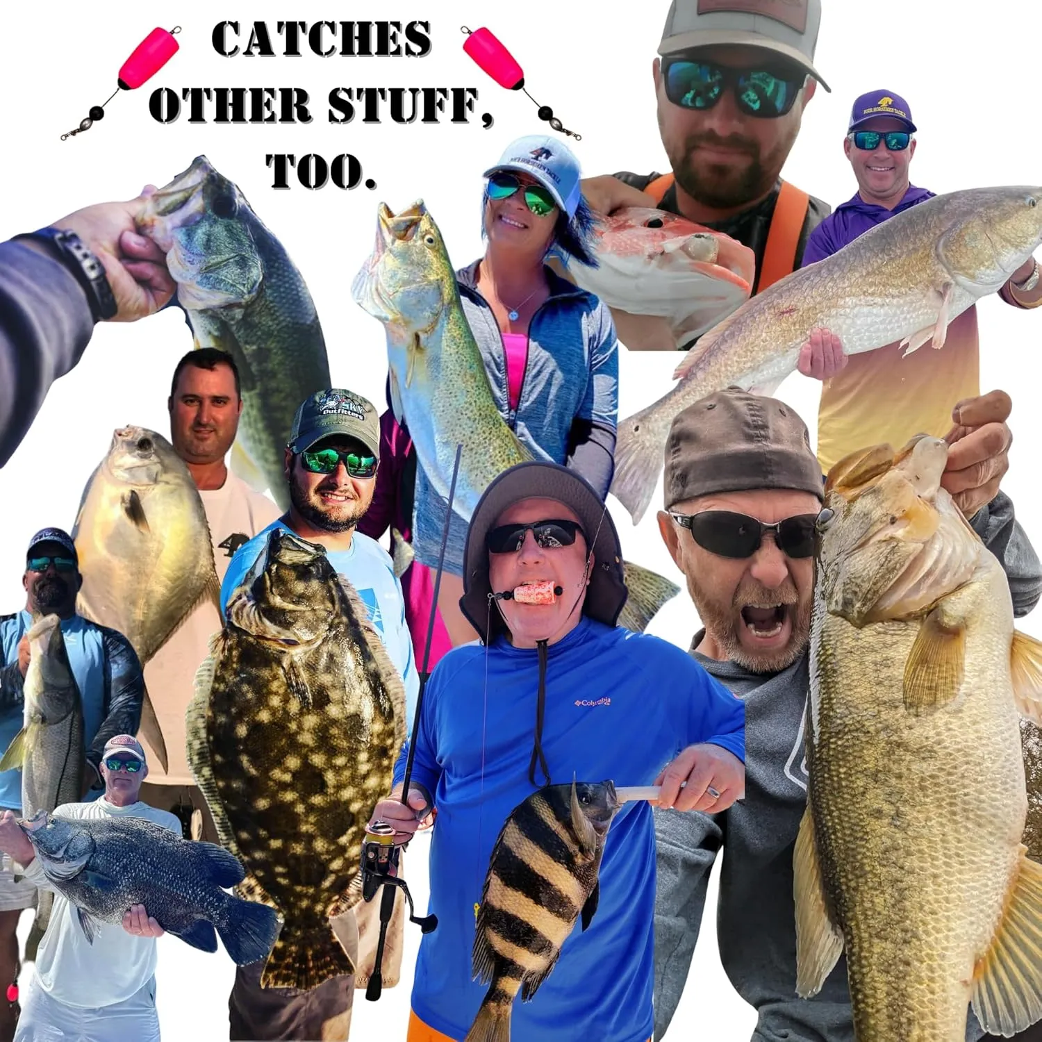 Popping Corks for Redfish and Speckled Trout - Durable Bobbers for Saltwater and Freshwater - Born in Louisiana