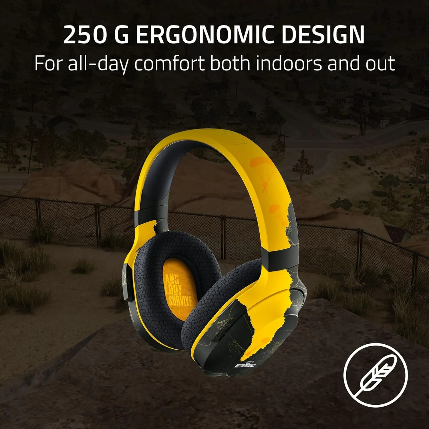 Razer Barracuda X Wireless Gaming & Mobile Headset (PC, PlayStation, Switch, Android, iOS): 2.4GHz Wireless   Bluetooth - Lightweight - 40mm Drivers - Detachable Mic - 50 Hr Battery - PUBG Edition