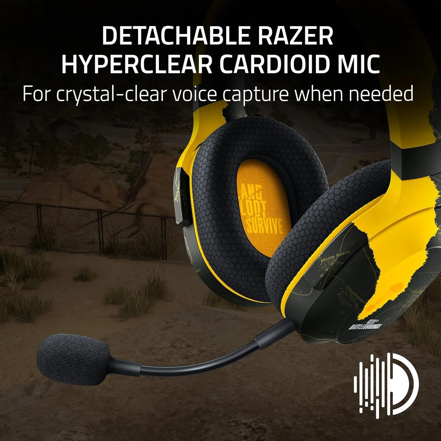 Razer Barracuda X Wireless Gaming & Mobile Headset (PC, PlayStation, Switch, Android, iOS): 2.4GHz Wireless   Bluetooth - Lightweight - 40mm Drivers - Detachable Mic - 50 Hr Battery - PUBG Edition
