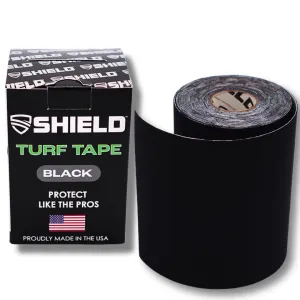 SHIELD Turf Tape | Turf Tape Football Youth - Waterproof, USA Made, 5 Yards, Extra Arm Protection, 4-Way Stretch Flexibility, Black