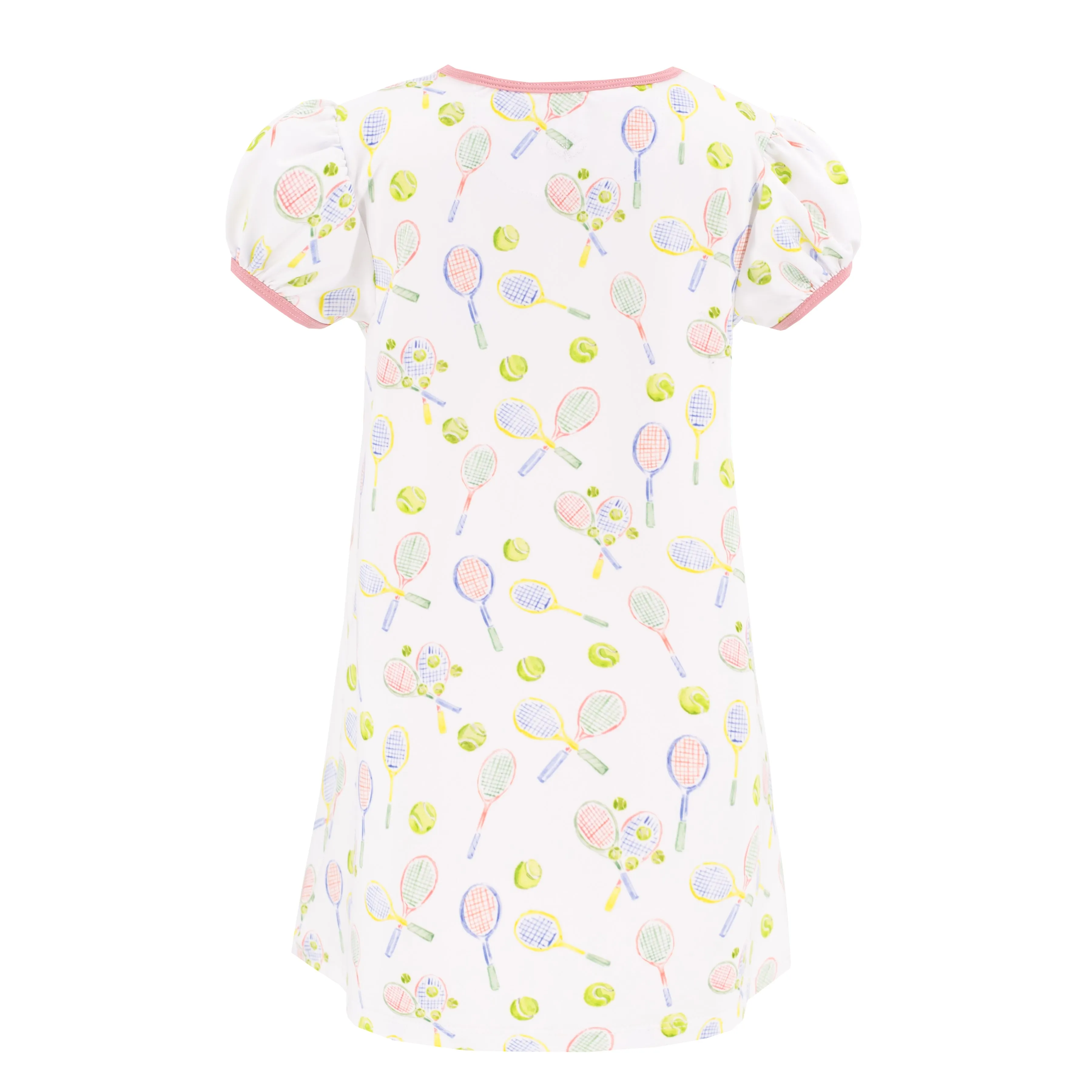 Sofia Girl Swing Dress - Racket Print