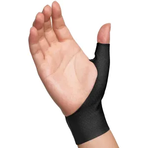 Velpeau Elastic Thumb Wrist Support Brace (Pack of 2), Splashproof Compression Sleeve for Arthritis Pain, Tendonitis, Sprains, Sports, Splint Liner, Fits Left & Right Hands (Black, Long Version, S)